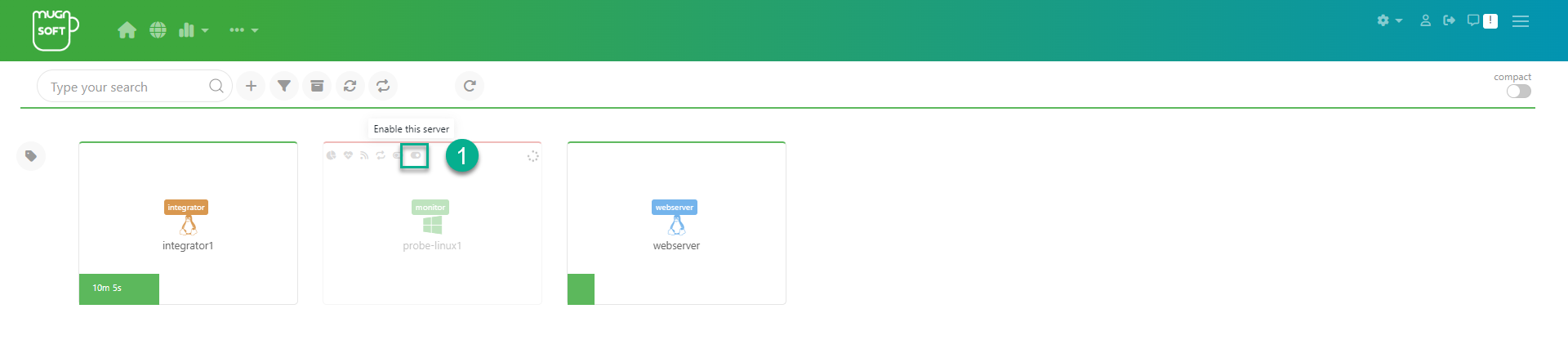 enable monitor